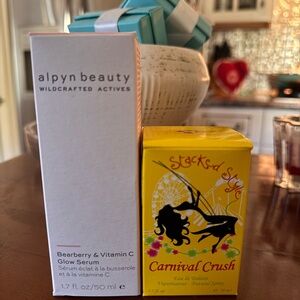Alpyn Beauty Glow Serum and Sticks & Style Carnival Crush Set
